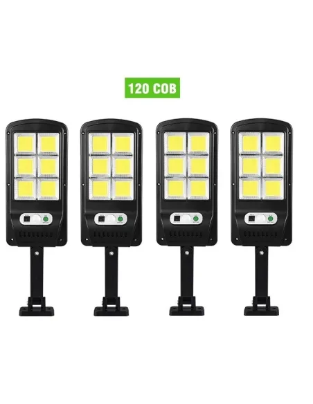 4 X Proiector solar 6 celule,150 LED-uri COB,cu senzor de
