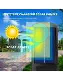 Proiector solar cu 6 celule, LED-uri COB si telecomanda