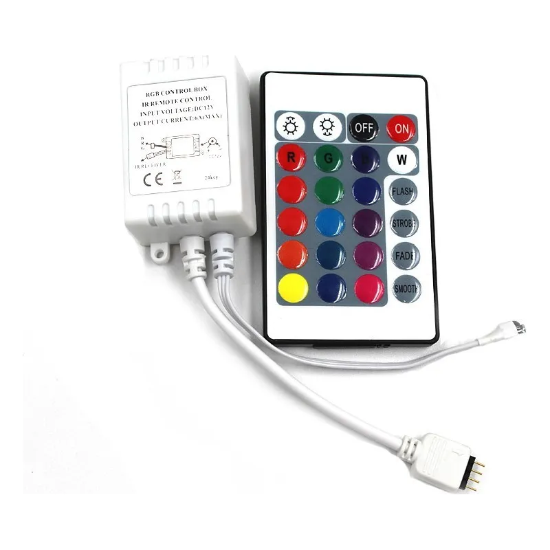 Banda LED SMD 10m, cu telecomanda si joc de lumini, interior