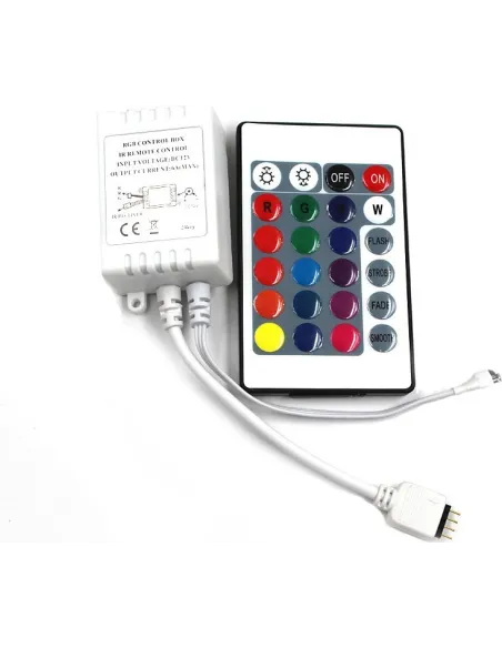 Banda LED SMD 10m, cu telecomanda si joc de lumini, interior