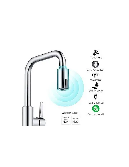 Cap de robinet cu senzor de miscare, functie economizor si