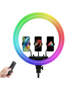 Lampa circulara Multicolora Ring Light RGB, diametru 2