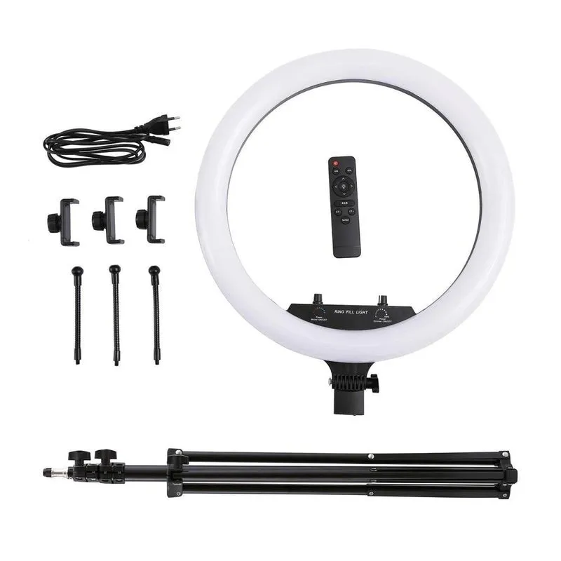 Lampa circulara Multicolora Ring Light RGB, diametru