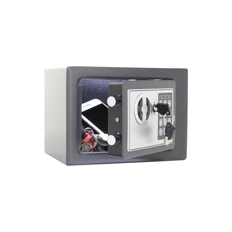 Seif electronic antiefractie 170 x 230 x 170 mm, Gri Antracit