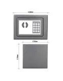 Seif electronic antiefractie 170 x 230 x 170 mm, Gri Antracit
