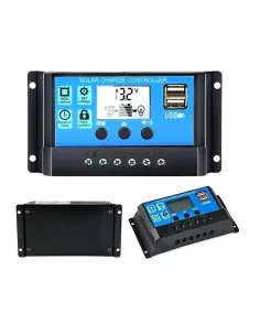 Controler pentru panou solar, regulator, 10A, 12V/24V, display 2