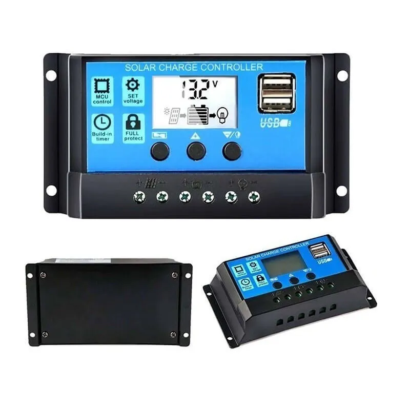 Controler pentru panou solar, regulator, 10A, 12V/24V, display