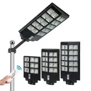 Lampa solara stradala dubla, 600W/ 800W/ 1000W cu Telecomanda
