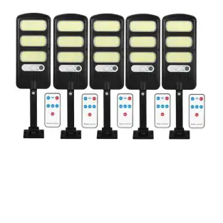 Pachet 5x Proiector solar LED 30W, IP65, Beam LED cu senzor