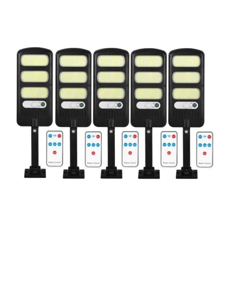 Pachet 5x Proiector solar LED 30W, IP65, Beam LED cu senzor