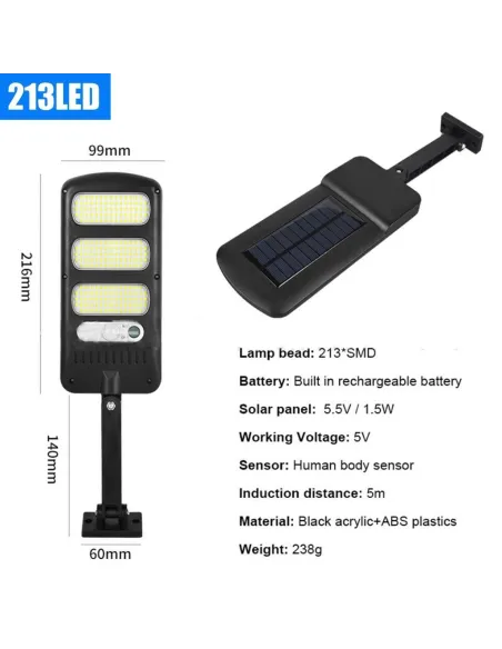 Pachet 5x Proiector solar LED 30W, IP65, Beam LED cu senzor