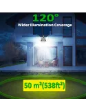 Pachet 5x Proiector solar LED 30W, IP65, Beam LED cu senzor