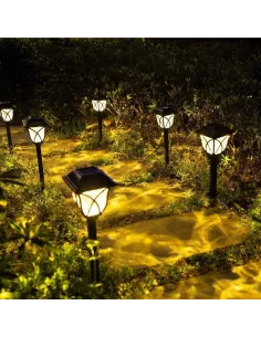 Set 12 x lampa solara felinar LED 43 cm 2