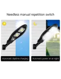 Lampa stradala solara, 90 LED COB, 3 moduri, telecomanda inclusa