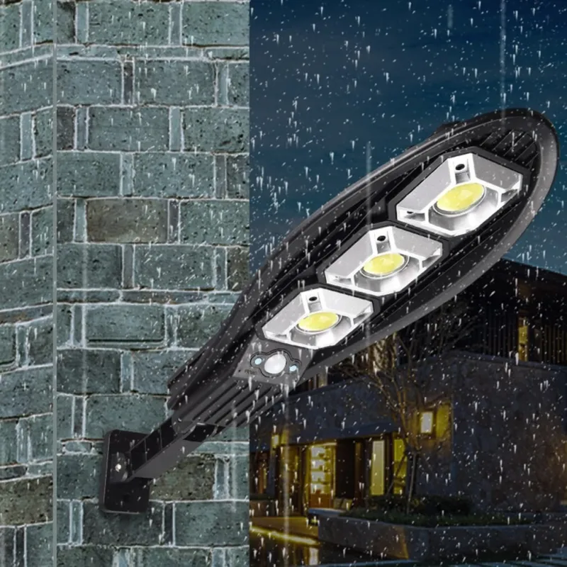 Lampa stradala solara, 90 LED COB, 3 moduri, telecomanda inclusa