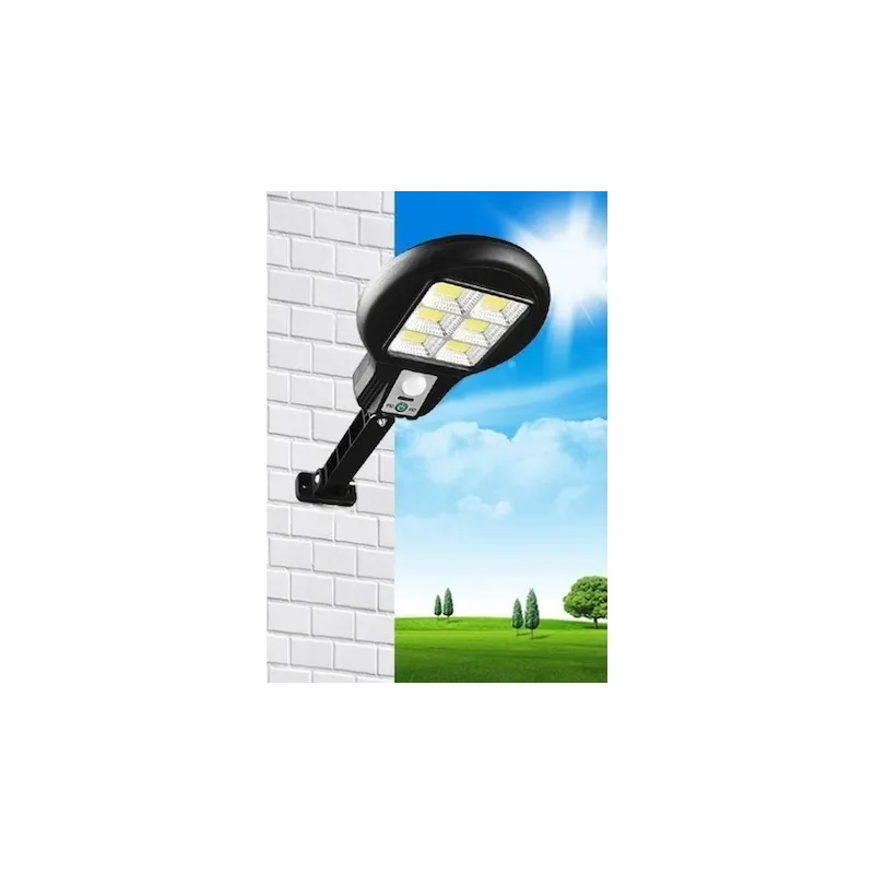 Lampa solara LED 6 SMD cu senzor de miscare si lumina