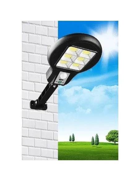 Lampa solara LED 6 SMD cu senzor de miscare si lumina