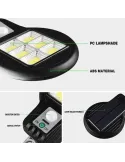 Set 4 x Lampa solara LED 6 SMD cu senzor de miscare si lumina