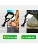 Set 4 x Lampa solara LED 6 SMD cu senzor de miscare si lumina