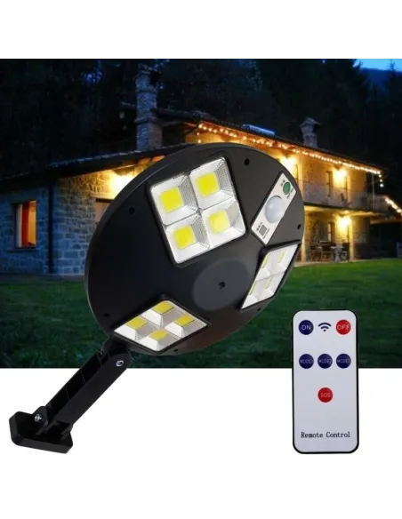 Lampa solara 12 LED COB cu telecomanda
