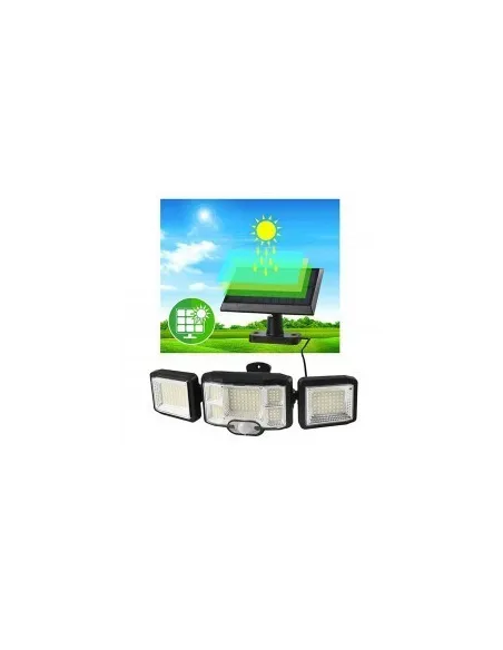 Lampa solara 192 LED cu senzor de miscare si telecomanda