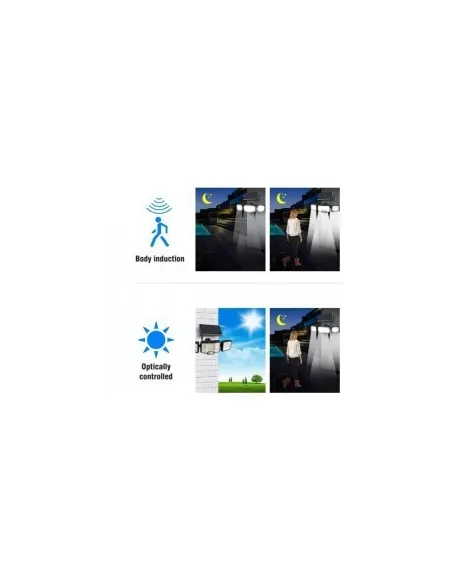 Lampa solara 192 LED cu senzor de miscare si telecomanda