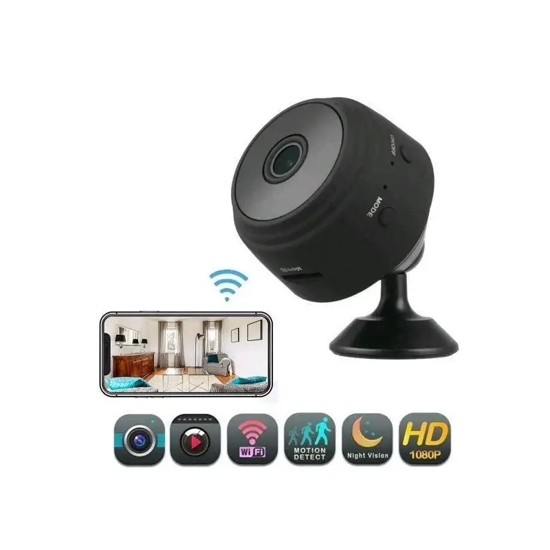 Camera video Wi-Fi 1080p HD, unghi 150, NightVision, Senzor de