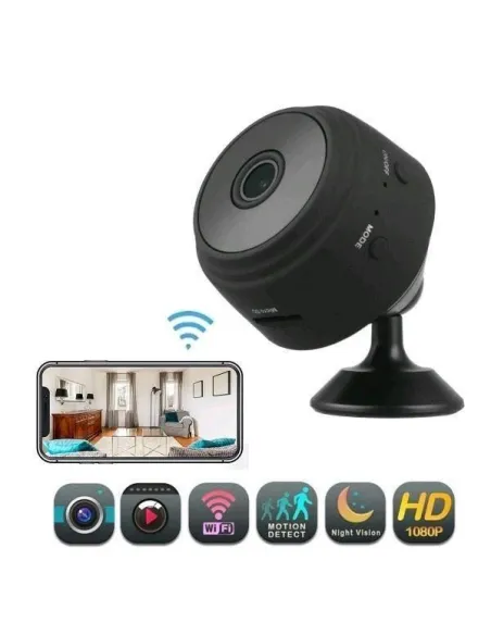 Camera video Wi-Fi 1080p HD, unghi 150, NightVision, Senzor de