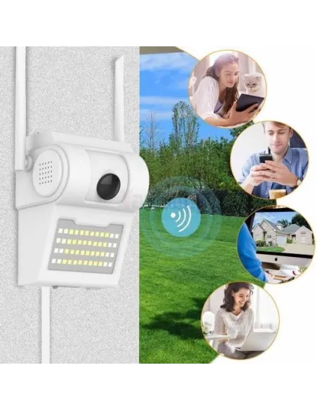 Camera video de supraveghere IP Wireless cu lampa 32 LED
