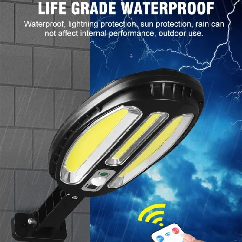 Lampa solara 138 LED cu senzor de miscare