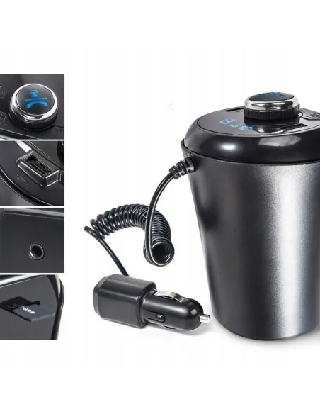 Transmitator auto ElektroStator BX6, Bluetooth, FM, 2 x USB