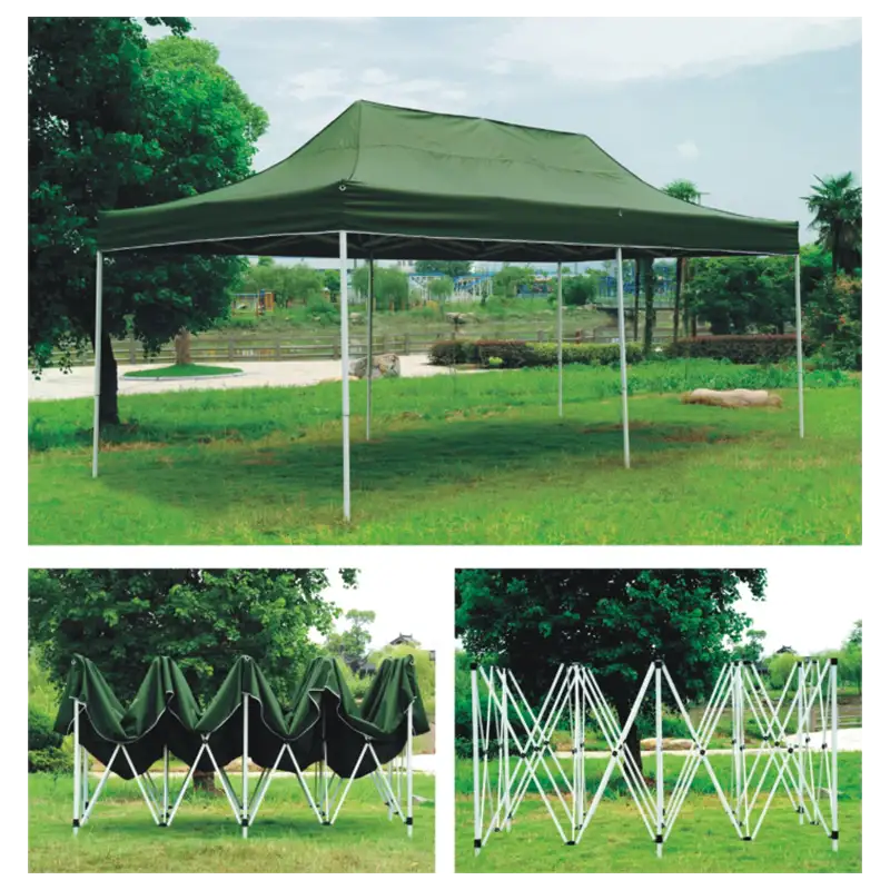 Cort pliabil de gradina, sistem acordeon, 3x6m