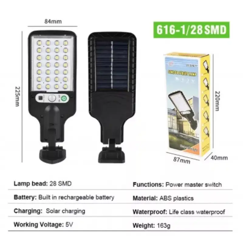 Mini Proiector JY-616-1 cu panou solar si telecomanda 28 LED