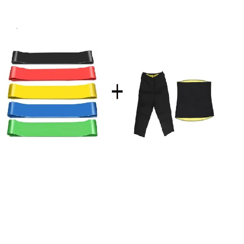 Set pantaloni si centura + Set 5 benzi elastice CADOU