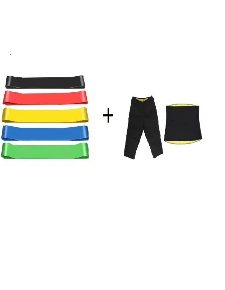 Set pantaloni si centura + Set 5 benzi elastice CADOU