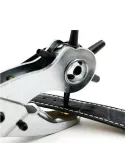 Cleste perforator pivotant cu 6 capete pentru gaurit curele