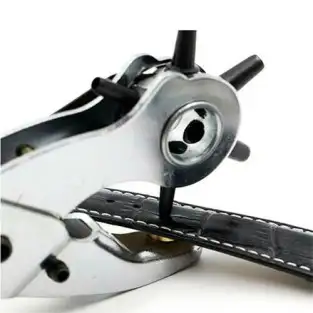 Cleste perforator pivotant cu 6 capete pentru gaurit curele 2