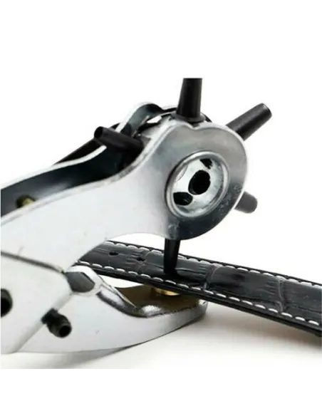 Cleste perforator pivotant cu 6 capete pentru gaurit curele