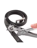 Cleste perforator pivotant cu 6 capete pentru gaurit curele