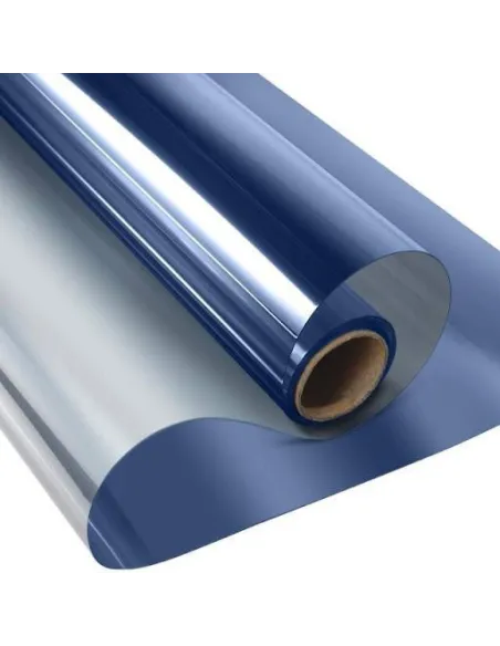 Folie protectie solara pentru geamuri interioare, cu efect de oglinda, UV, 60x300cm