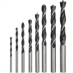 Cutie 8 Burghie 3-10 mm Spirale LEMN 2