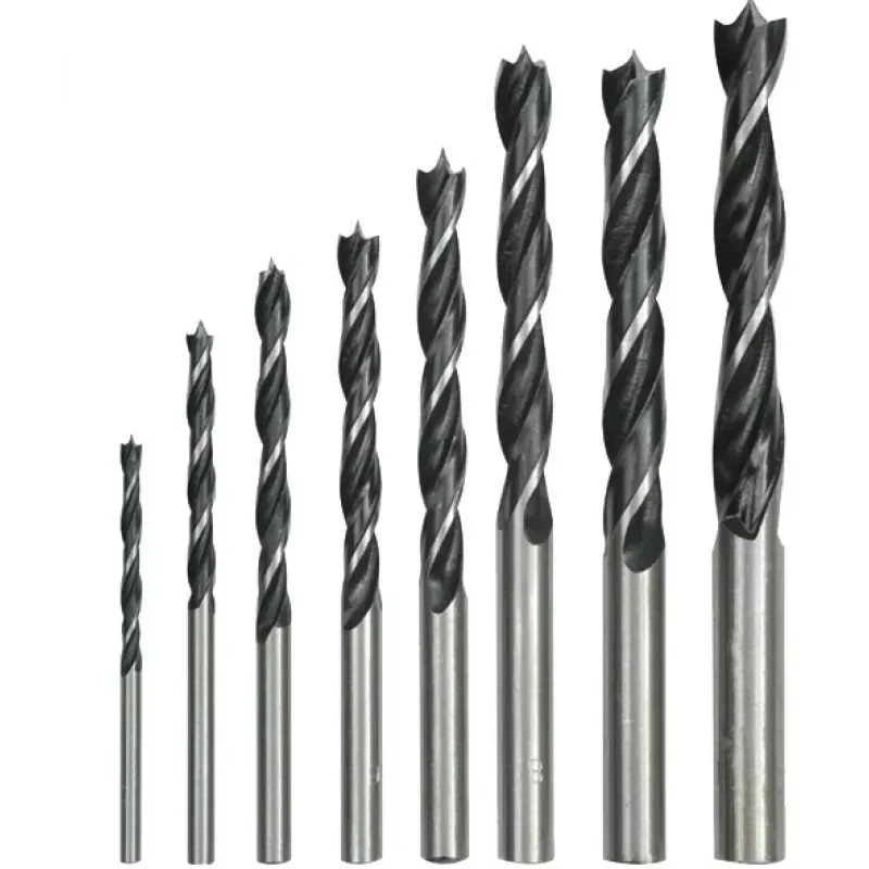 Cutie 8 Burghie 3-10 mm Spirale LEMN