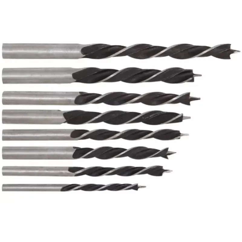 Cutie 8 Burghie 3-10 mm Spirale LEMN