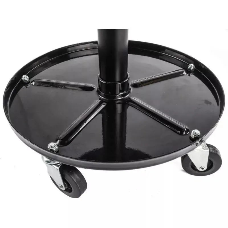 Scaun Auto Negru Ajustabil cu roti 360 pentru Service