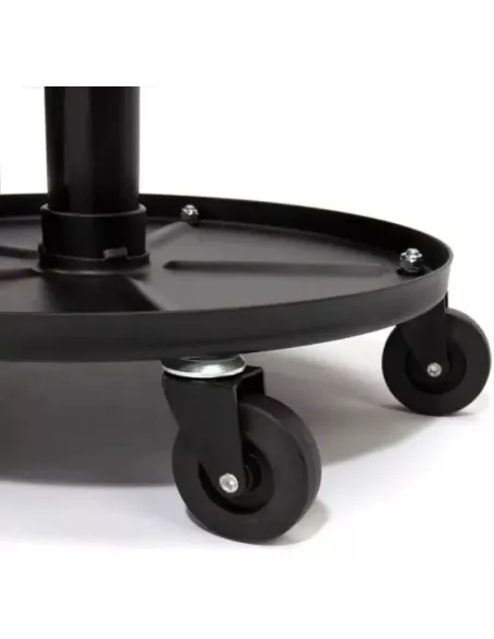 Scaun Auto Negru Ajustabil cu roti 360 pentru Service