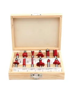 Set 12 freze pentru lemn 270401 diferite profile 6mm