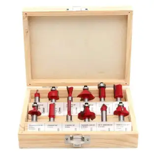 Set 12 freze pentru lemn 270401 diferite profile 6mm