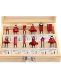 Set 12 freze pentru lemn 270401 diferite profile 6mm
