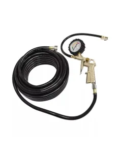 Furtun umflat roti cu manometru ext fi 10.5mm 13m