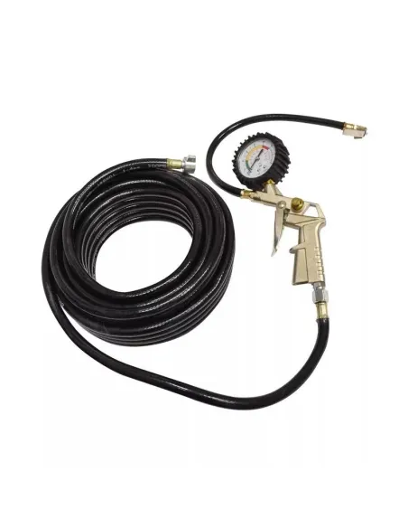 Furtun umflat roti cu manometru ext fi 10.5mm 13m
